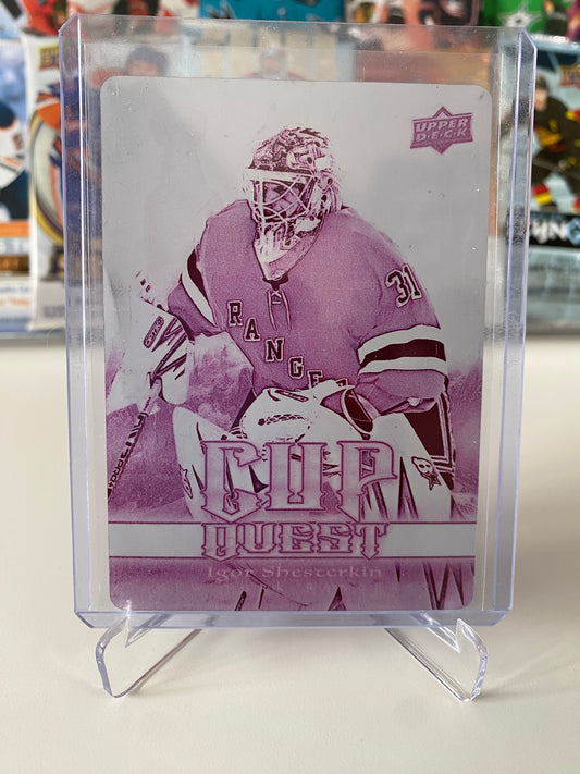 Igor Shesterkin 1/1 Printing Plate