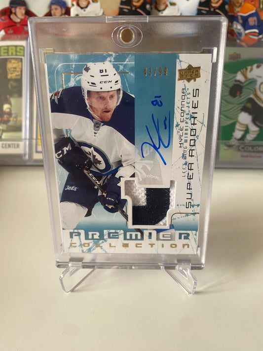Kyle Connor 16-17 Upper Deck Premier Super Rookies Patch Auto /99