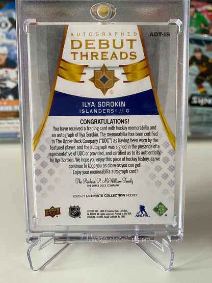 Ilya Sorokin Autographed Debut Threads /49